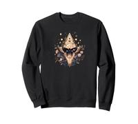 Bruja Celestial Lunar Polilla Luna Creciente Estrellas Sudadera