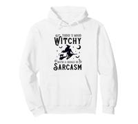 Bruja con Una Posibilidad De Sarcasmo Divertido Halloween Bruja Sudadera con Capucha