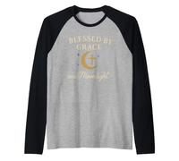 Bruja Cristiana Mística Mamá Espiritual Fe Holística Camiseta Manga Raglan