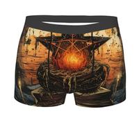 Bruja De Altar Mística Wiccana Vintage Hombre Trunks Ajustado Bóxer Transpirable Calzoncillos para Casa Uso Diario Dormir M