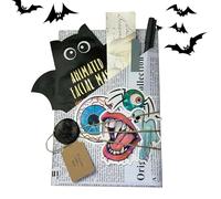 Bruja De Halloween Cita A Ciegas Con Un Libro | Libro de Lectura Misterioso,Suministros De Murciélago Fantasma Para Adictos A La Lectura Amantes Halloween Adultos Adolescentes
