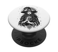 Bruja Desde la última Vida Brujería Wiccan Witchy Pagans PopSockets PopGrip Adhesivo