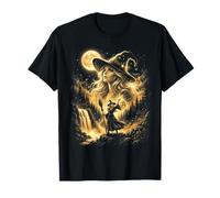 Bruja Encantadora Luna Llena Bosque Lanzador de Hechizos Camiseta
