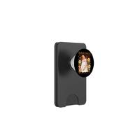 Bruja fantasma con flores de Summerween PopSockets PopWallet para MagSafe