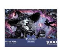 Bruja gótica Puzzle De 1000 Piezas, Juego Educativo, Desafío, Clásicos para Adultos Y Niños A Partir De 12 Años Un Rompecabezas Desafiante - Obra De Arte 38x26cm/1000pcs