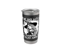 Bruja Gótica Witchcore Halloween Magia Bruja Oscura Estética Vaso térmico de acero inoxidable de doble pared