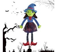 Bruja Halloween - Juguete de peluche de Halloween para decoración adorable suave y respetuosa con la piel para interiores, oficinas, habitaciones, fiestas, niñas y salón