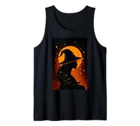 Bruja Halloween Lindo Oculto brujería brujería Mujeres niñas Camiseta sin Mangas