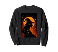 Bruja Halloween Lindo Oculto brujería brujería Mujeres niñas Sudadera