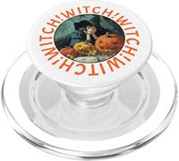 Bruja Halloween Pumpkin Witches Retro Vintage Party Disfraz PopSockets PopGrip para MagSafe