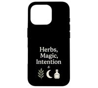 Bruja Herbolaria Herbolaria Magia Bruja Verde Bruja Botánica Carcasa para iPhone 16 Pro