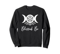Bruja pagana Wicca Triple Luna Diosa Pentáculo Bendito Ser Sudadera