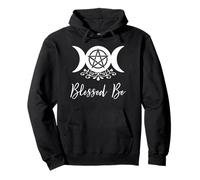 Bruja pagana Wicca Triple Luna Diosa Pentáculo Bendito Ser Sudadera con Capucha