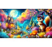 Bruja Papel Reciclado Puzzle para Adultos 1000 Piezas Juego Familiar Divertido & desafiante para Adultos y niños de 12 años y más 70x50cm/1000pcs