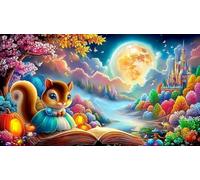 Bruja Puzzle 1000 Piezas Papel Reciclado Juegos educativos Juego desafiante para Adultos y niños de 12 años y más 70x50cm/1000pcs