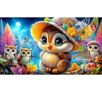 Bruja Puzzle para Adultos 1000 Piezas Juego de Puzzle Regalo Divertido & Actividad en casa para Adultos y niños de 12 años y más 38x52cm/1000pcs