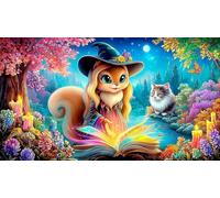 Bruja Puzzle para Adultos 1000 Piezas Juego de Puzzle Regalo Divertido & Actividad en casa para Adultos y niños de 12 años y más 38x52cm/1000pcs