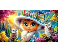 Bruja Puzzle para Adultos 1000 Piezas Juego Educativo relajación Juego desafiante para Adultos y niños de 12 años y más 38x26cm/1000pcs