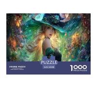Bruja Puzzles 1000 Pieza para Adultos Magia Puzzle Juego for The Whole para Mujeres, Regalos para Hombres Cartón 100% Reciclado Decoración del Hogar 52x38cm/1000pcs
