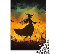 Bruja Puzzles Imposible,desafío for Adults Entretenimiento Creativo 1000 Piezas Obra De Arte De Juego De para Adultos Y Niños 1000pcs (75x50cm)