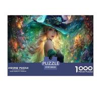 Bruja Rompecabezas 1000 Pieza Ajuste Adultos O Familias Juntos Magia Juegos EduGatoivos Puzzle Regalos para Hombres Cartón 100% Reciclado Decoración del Hogar 38x26cm/1000pcs