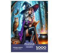 Bruja Rompecabezas 1000 Piezas para Adultos Y Niños Familia Juego Impossible Habilidad Familiar Idea De Regalo para Ella O É 52x38cm/1000pcs