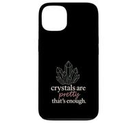 Bruja Secular Cristal irónico escéptico Fases Lunares sin hechizos Carcasa para iPhone 13