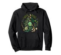 Bruja Verde Hierbas Enfermo Kawaii Pastel Gótico Poción Linda Sudadera con Capucha