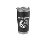 Bruja Verde - Plantas Brujas Magia Brujería Diseño Oculto Vaso térmico de acero inoxidable de doble pared