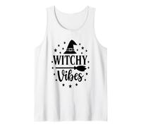 Bruja Vibes para Halloween, Linda y Espeluznante Maestra mágica Camiseta sin Mangas