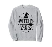 Bruja Vibes para Halloween, Linda y Espeluznante Maestra mágica Sudadera