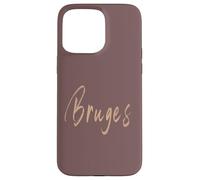 Brujas Bélgica Diseño Elegante Vintage Carcasa para iPhone 15 Pro MAX