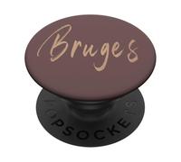 Brujas Bélgica Diseño Elegante Vintage PopSockets PopGrip Adhesivo