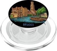 Brujas, Bélgica, Recuerdo de Viaje, Ciudad histórica, Regalo PopSockets PopGrip para MagSafe