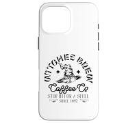 Brujas Brew CAFÉ CO se Detiene para un Hechizo Desde 1692 Meme Carcasa para iPhone 16 Pro MAX