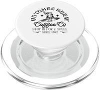 Brujas Brew CAFÉ CO se Detiene para un Hechizo Desde 1692 Meme PopSockets PopGrip para MagSafe
