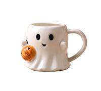 Brujas Brew Caldera Gres Halloween Mago Jarra Mágica Cerámica Adorno Decorativo Calabaza Fantasma Té de La Tarde De
