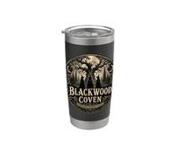 Brujas de aquelarre de Blackwood del bosque antiguo Vaso térmico de acero inoxidable de doble pared