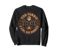 Brujas Dios Prohíba Una Chica Tiene Pasatiempos Luna Campfire Sudadera