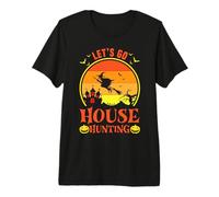 Brujas Hermosa Bruja Halloween Vamos Caza Casa Camiseta Premium
