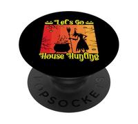 Brujas Hermosa Bruja Halloween Vamos Caza Casa PopSockets PopGrip Adhesivo