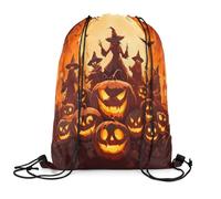 Brujería De Halloween Bolsa De Cuerda Ligera Saco Lazo Fácil De Doblar Bolsa De Deporte para Senderismo Almacenamiento Nadar 36X42Cm