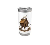 Brujeria Folklore Cabana Oscura Magica Vaso térmico de acero inoxidable de doble pared