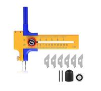 Brújula Cortador De Círculos, Preciso Cutter Circular de 1-15cm para Cortar, para Cortar Papel Cartón Cuero, Cortador Redondo de Plástico y Latón