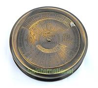 Brújula de 3 pulgadas Latón antiguo Robert Frost poema brújula náutico calendario brújula 40 Año Vintag marinos brújula de regalo