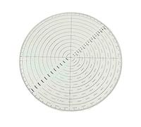 Brújula de acrílico redonda central, herramienta de búsqueda central de círculo transparente de 10 pulgadas para centro de carpintería, dibujo, círculos, torno de madera, medida de trabajo