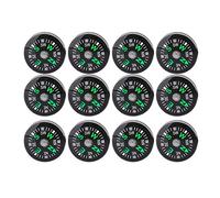 Brújula de Bolsillo Mini, 12 Unidades, para Pulsera Paracord, Llena de Líquido, para Senderismo y Camping, Accesorios de Actividades al Aire