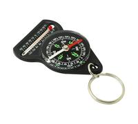 Brújula de bolsillo, mini brújula, herramienta multifuncional para exteriores de 15,5 g, llavero para senderismo, camping, mochilero, dispositivo de supervivencia portátil, exploración, equipo de nave