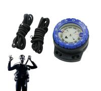 Brújula de buceo | Brújula de buceo subacuática resistente al agua con cuerda, brillante con ventana lateral, marina para deportes acuáticos
