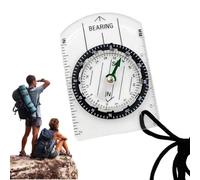 Brújula de camping - Orientación de brújula, brújula de navegación transparente, brújula impermeable para niños para lectura de mapas, brújula de navegación para explorador expedición camping, 2.76 x